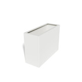 Pflanzkübel-Metall Weiß 30x80x57 (RAL 9016)