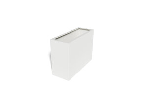 Pflanzkübel-Metall Weiß 30x80x57 (RAL 9016)