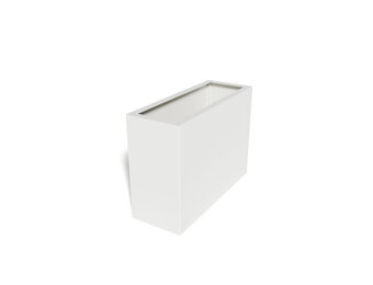 Pflanzkübel-Metall Weiß 30x80x57 (RAL 9016)