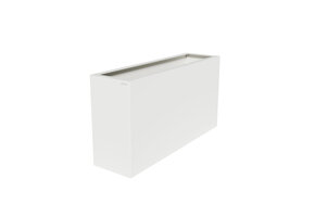 Pflanzkübel-Metall Weiß 30x110x57 (RAL 9016)