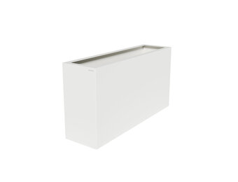 Pflanzkübel-Metall Weiß 30x110x57 (RAL 9016)