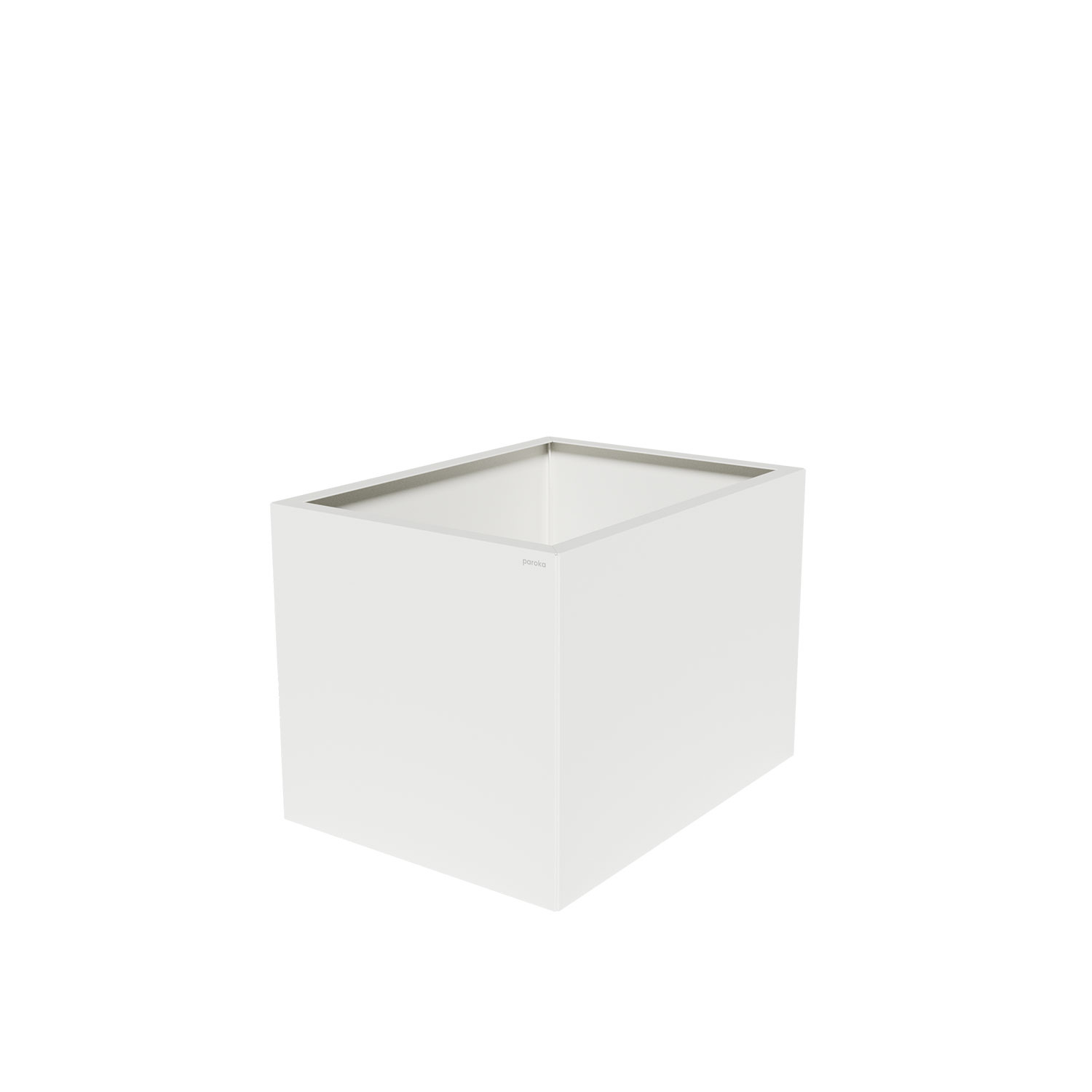 Pflanzkübel-Metall Weiß 60x80x57 (RAL 9016)