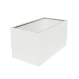Pflanzkübel-Metall Weiß 60x110x57 (RAL 9016)