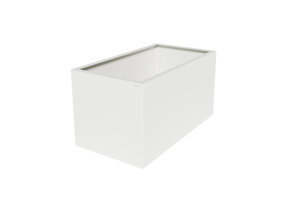 Pflanzkübel-Metall Weiß 60x110x57 (RAL 9016)