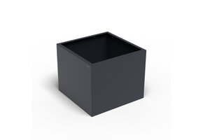 Pflanzkübel-Metall Anthrazit 60x60x50 (RAL 7016)