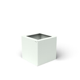 Pflanzkübel-Metall Weiß 30x30x28 (RAL 9016)