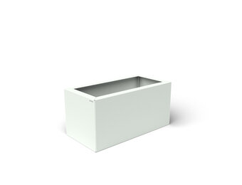 Pflanzkübel-Metall Weiß 30x60x28 (RAL 9016)