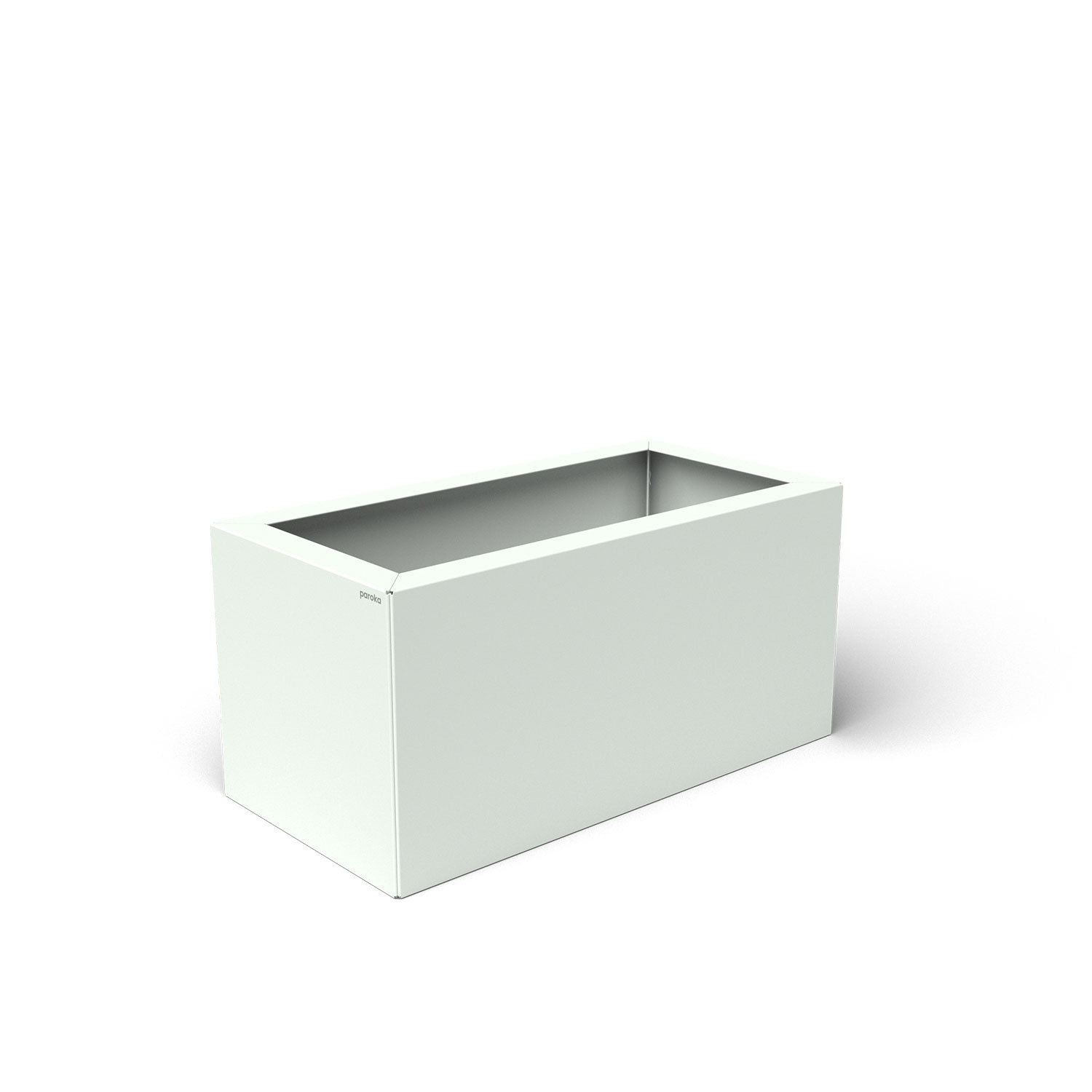 Pflanzkübel-Metall Weiß 30x60x28 (RAL 9016)