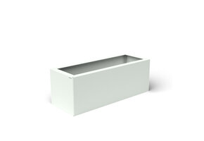 Pflanzkübel-Metall Weiß 30x80x28 (RAL 9016)