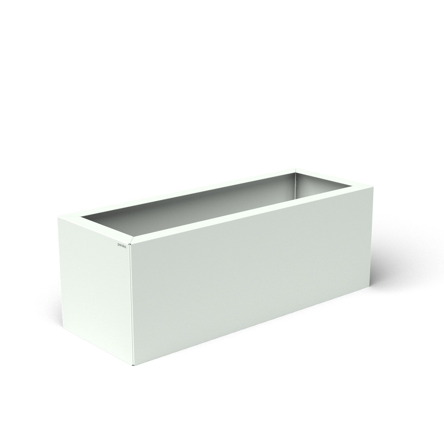 Pflanzkübel-Metall Weiß 30x80x28 (RAL 9016)