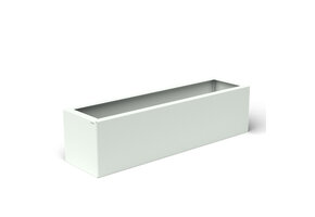 Pflanzkübel-Metall Weiß 30x110x28 (RAL 9016)