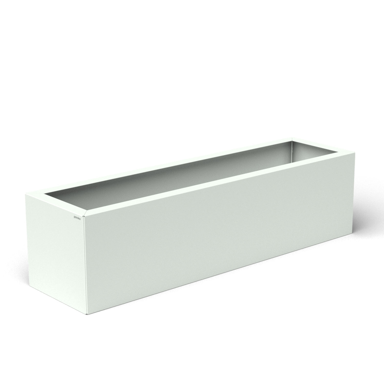 Pflanzkübel-Metall Weiß 30x110x28 (RAL 9016)