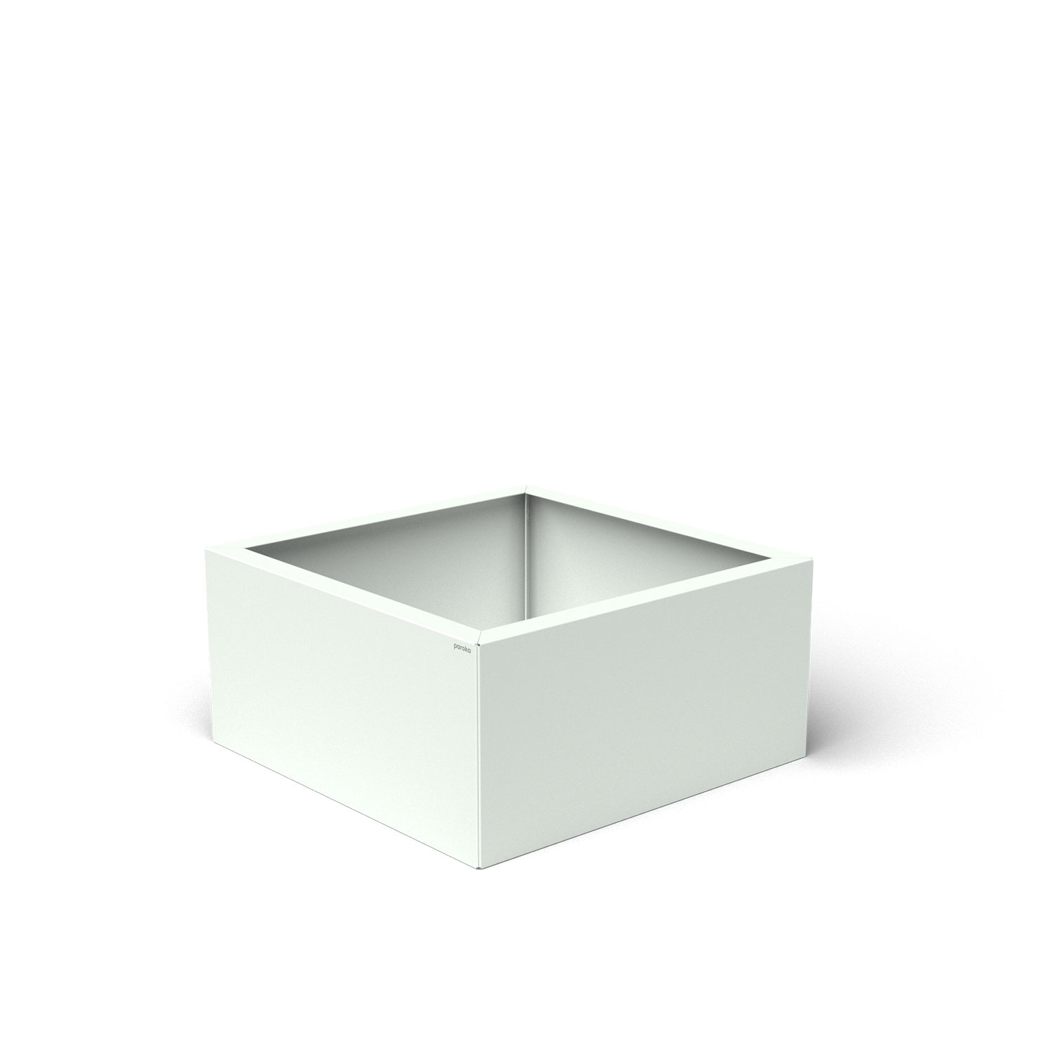 Pflanzkübel-Metall Weiß 60x60x28 (RAL 9016)