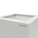 Pflanzkübel-Metall Weiß 30x80x57 (RAL 9016)
