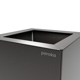 Pflanzkübel-Metall Grau-Metallic 30x30x28 (DB 703)