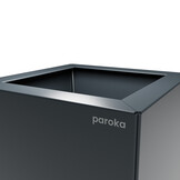 Pflanzkübel-Metall Anthrazit 30x30x28 (RAL 7016)