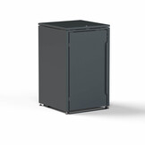 Mülltonnenbox-Metall 1er Anthrazit (RAL7016) ohne Türlöcher