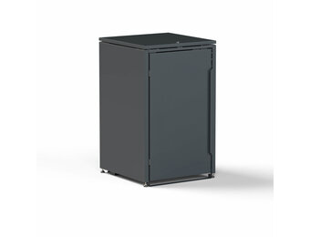 Mülltonnenbox-Metall 1er Anthrazit (RAL7016) ohne Türlöcher