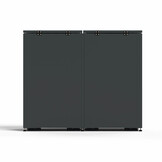 Mülltonnenbox-Metall 2er Anthrazit (RAL7016) ohne Türlöcher