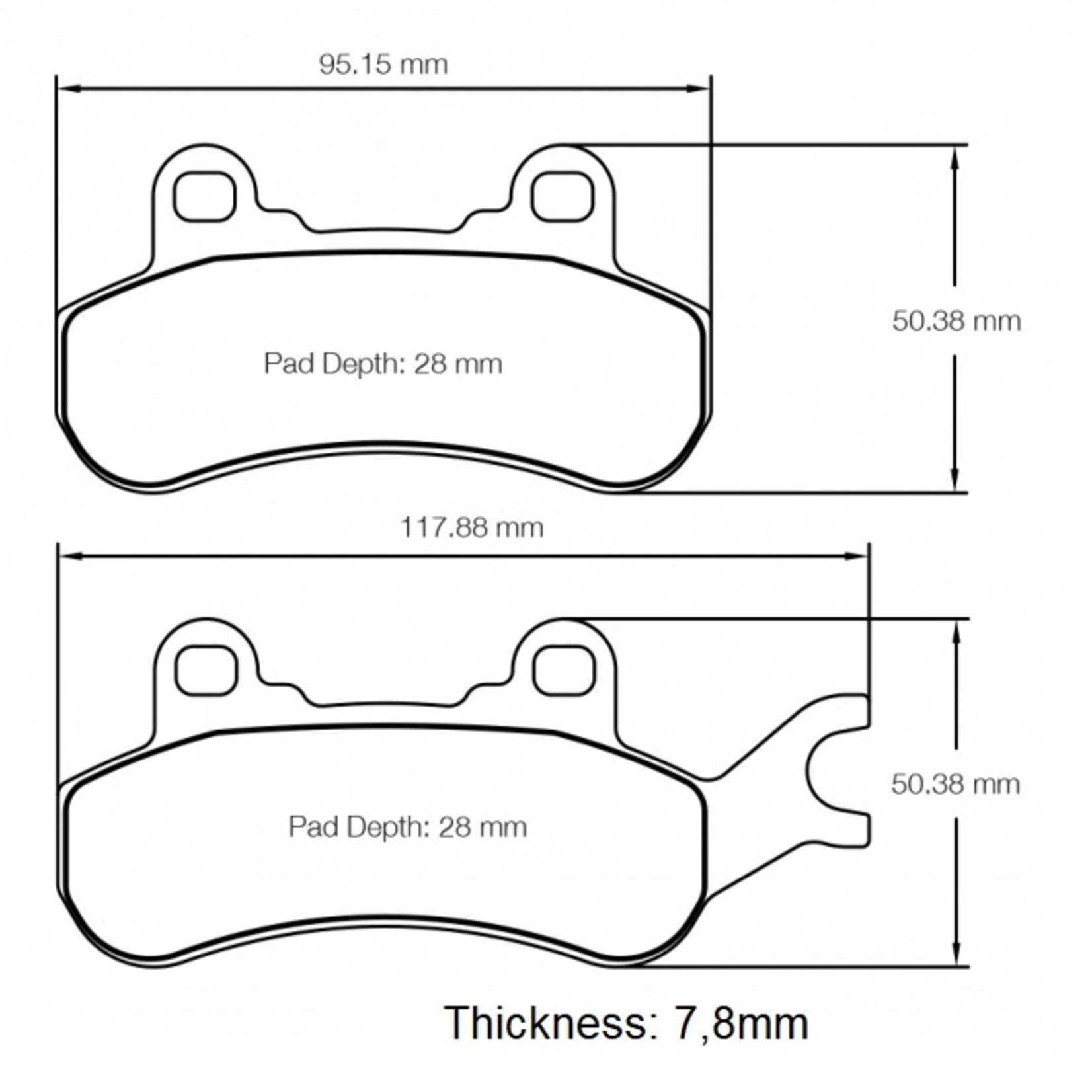PAGID Racing Raceblok set UTV2