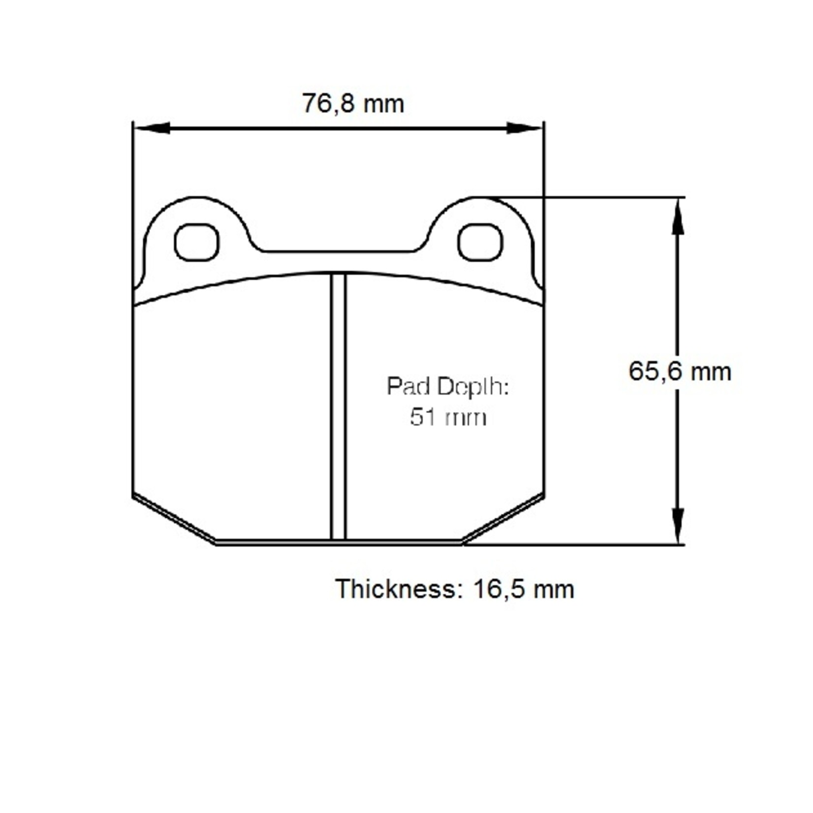 PAGID Racing Raceblok set RSH42