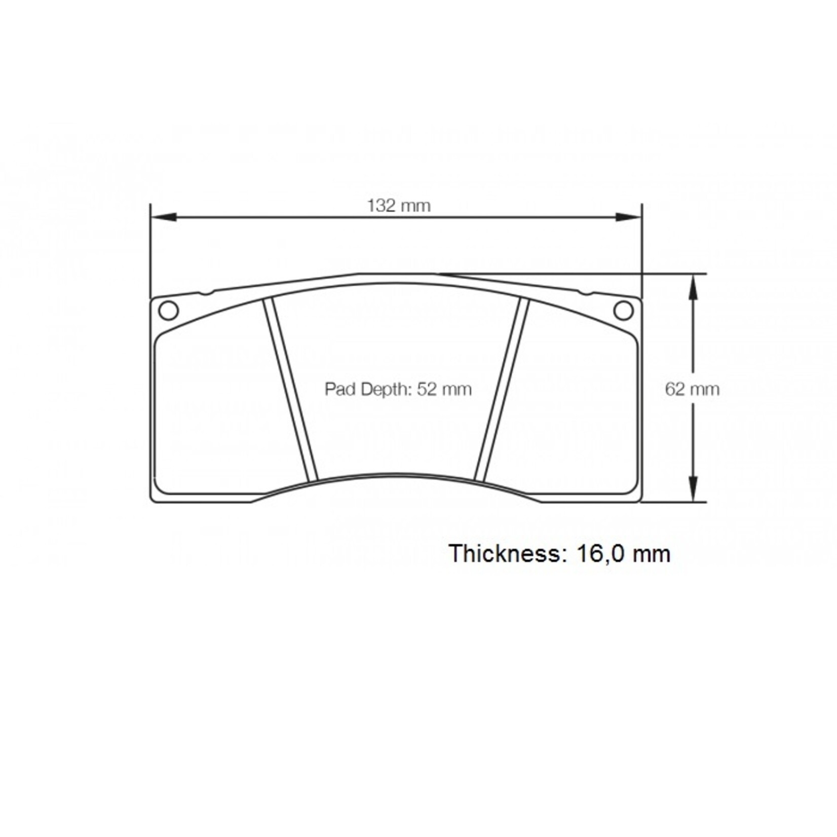 PAGID Racing Raceblok set RST1 - ingeremd