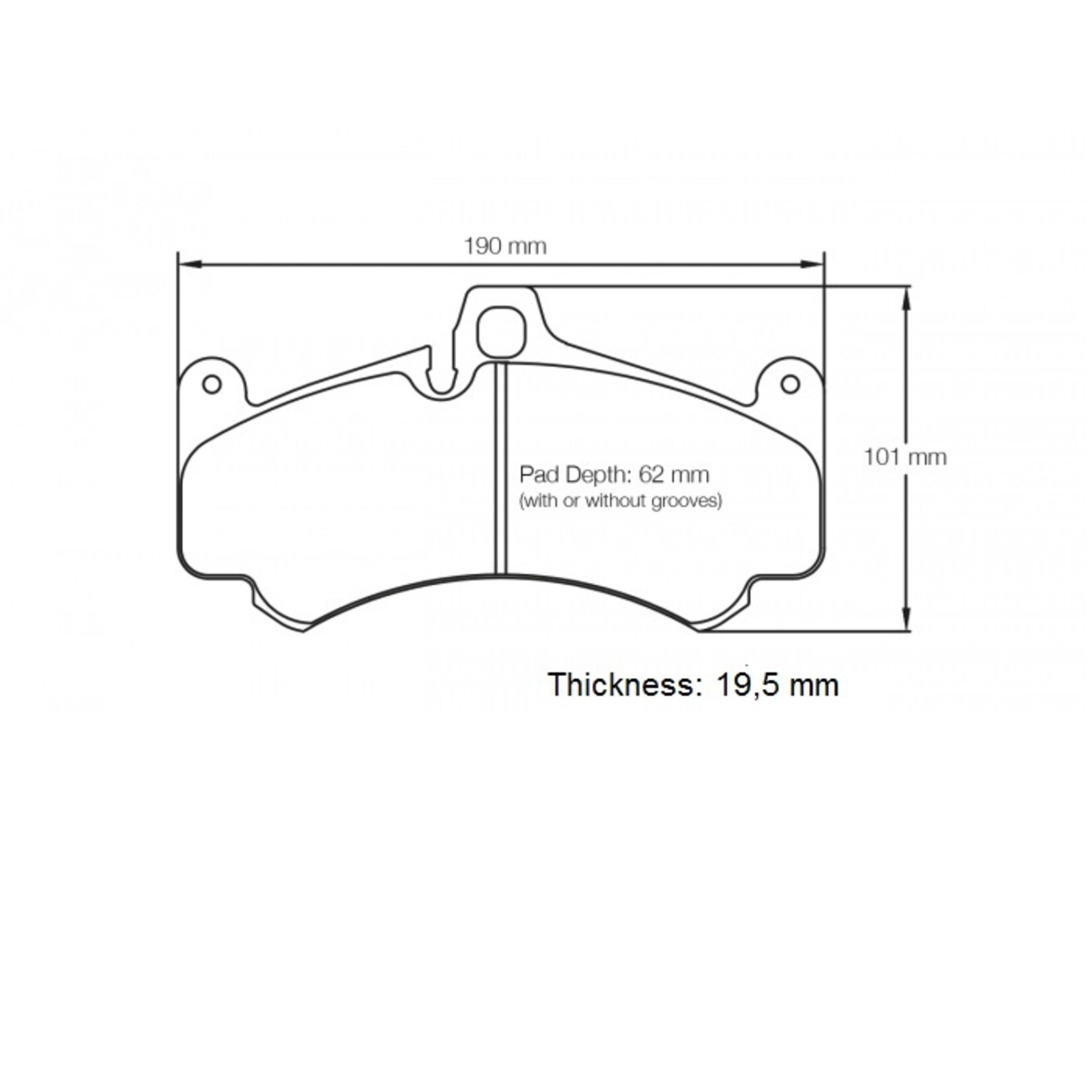 PAGID Racing Raceblok set RSL1 - ingeremd