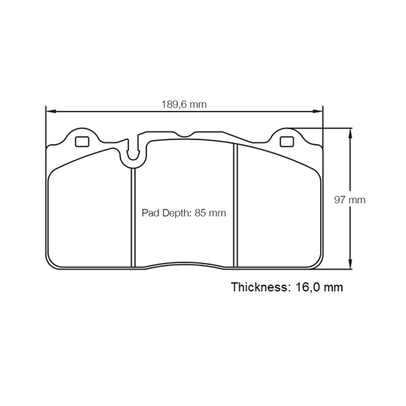 PAGID Racing Raceblok set RSL1