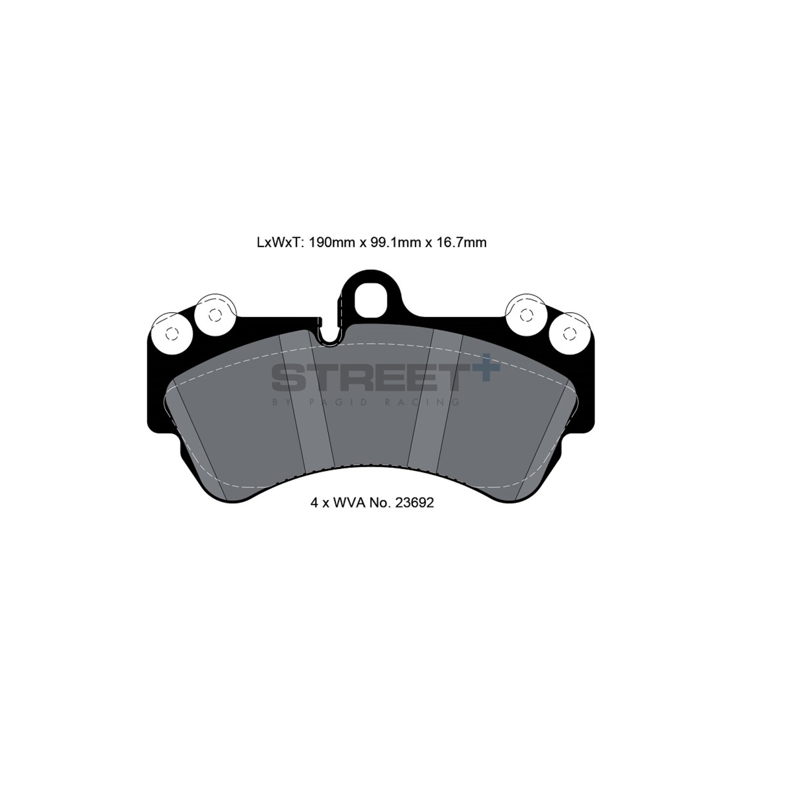 PAGID Racing Remblokset Street+ by PAGID