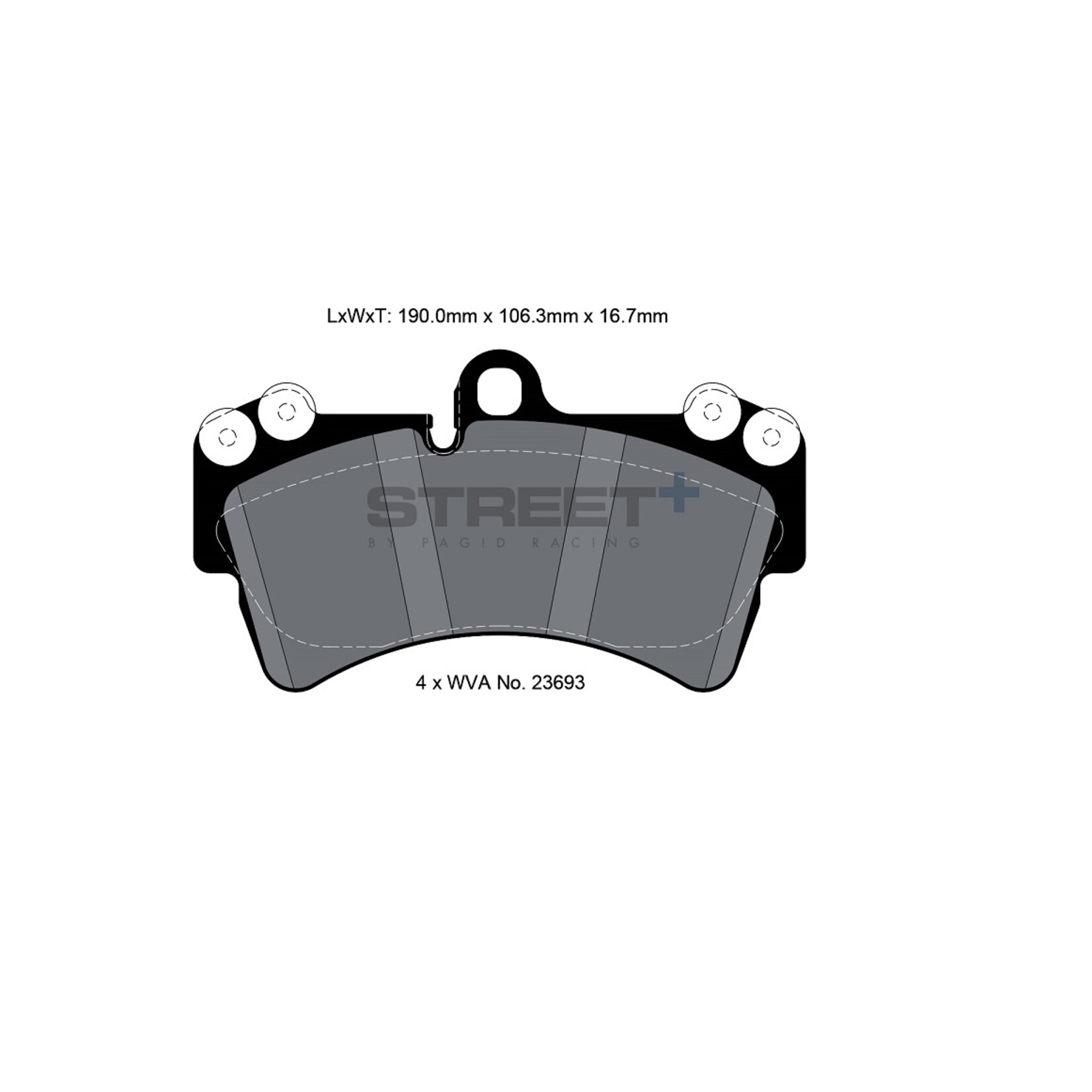 PAGID Racing Remblokset Street+ by PAGID
