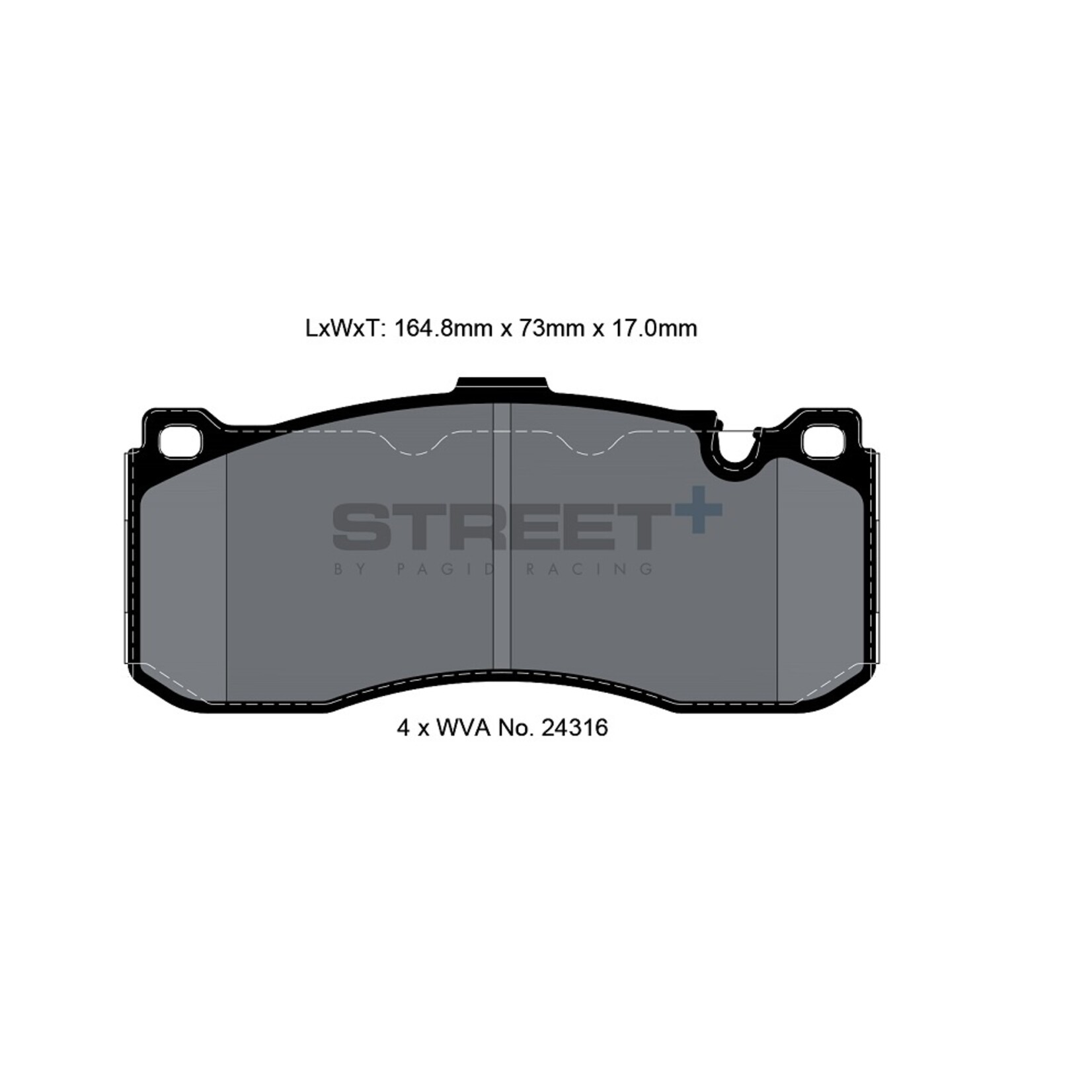 PAGID Racing Remblokset Street+ by PAGID