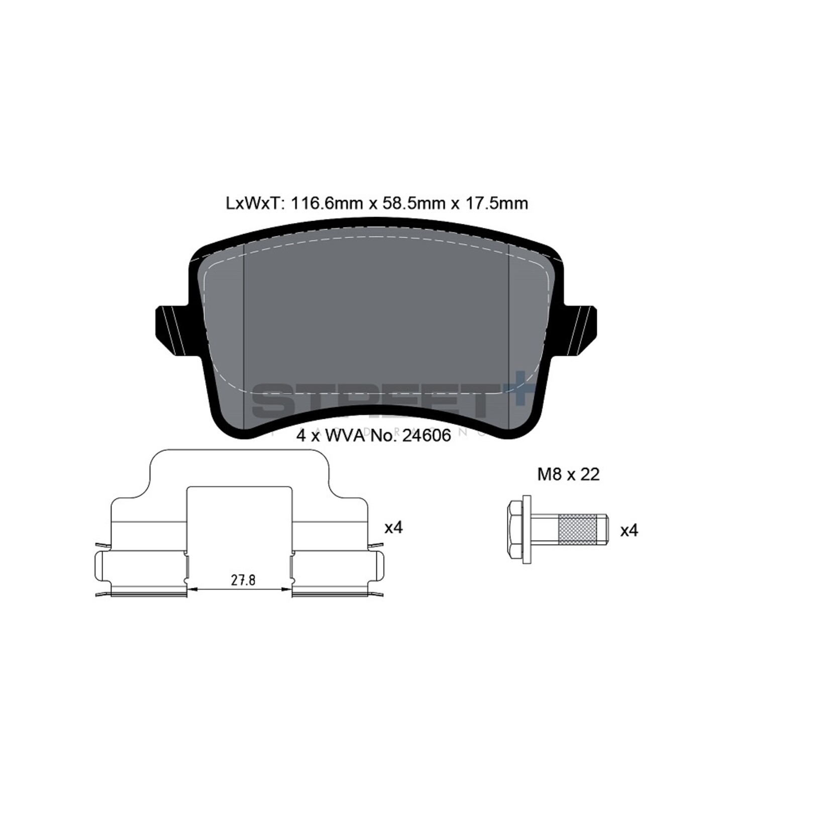 PAGID Racing Remblokset Street+ by PAGID