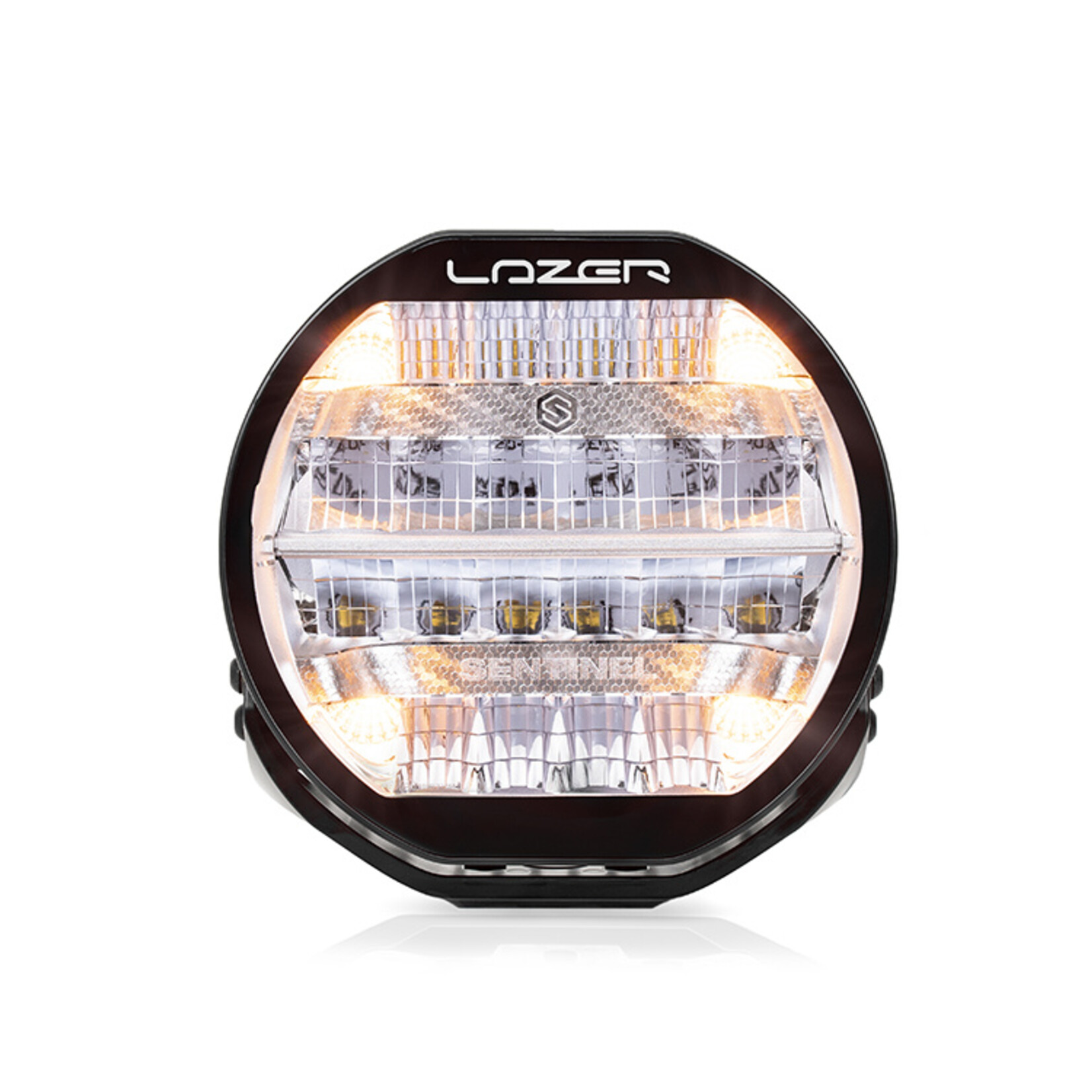 Lazer Lamps Sentinel 9'' Chrome (with Pos Light) - 'Slim' Mount