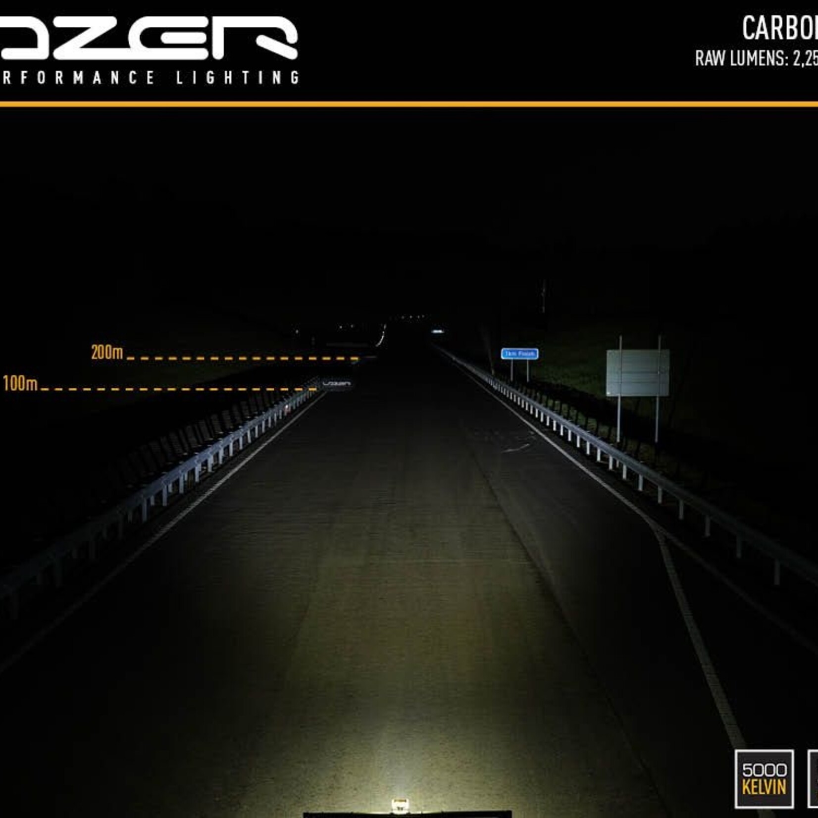 Lazer Lamps Carbon-2 Reeded Vertical
