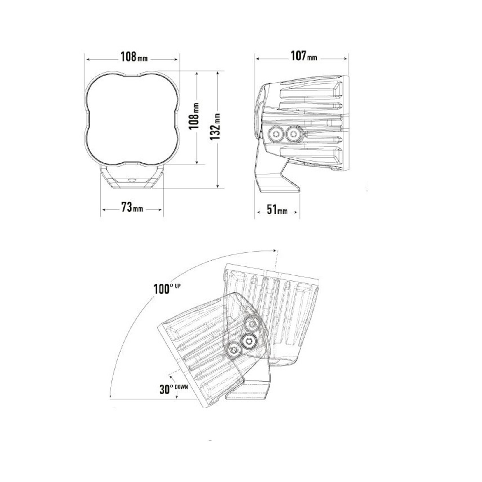 Lazer Lamps Utility 80 (HD) Variable Brightness
