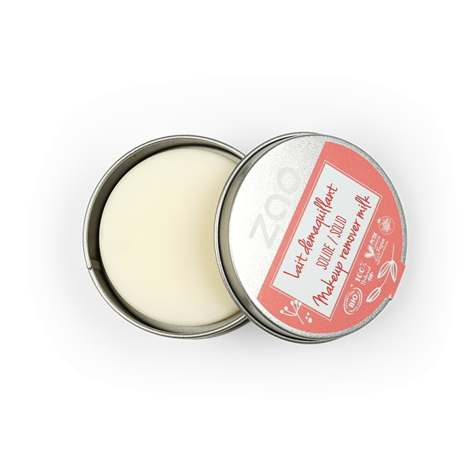 ZAO Solid make-up remover milk metalen blikje - 801