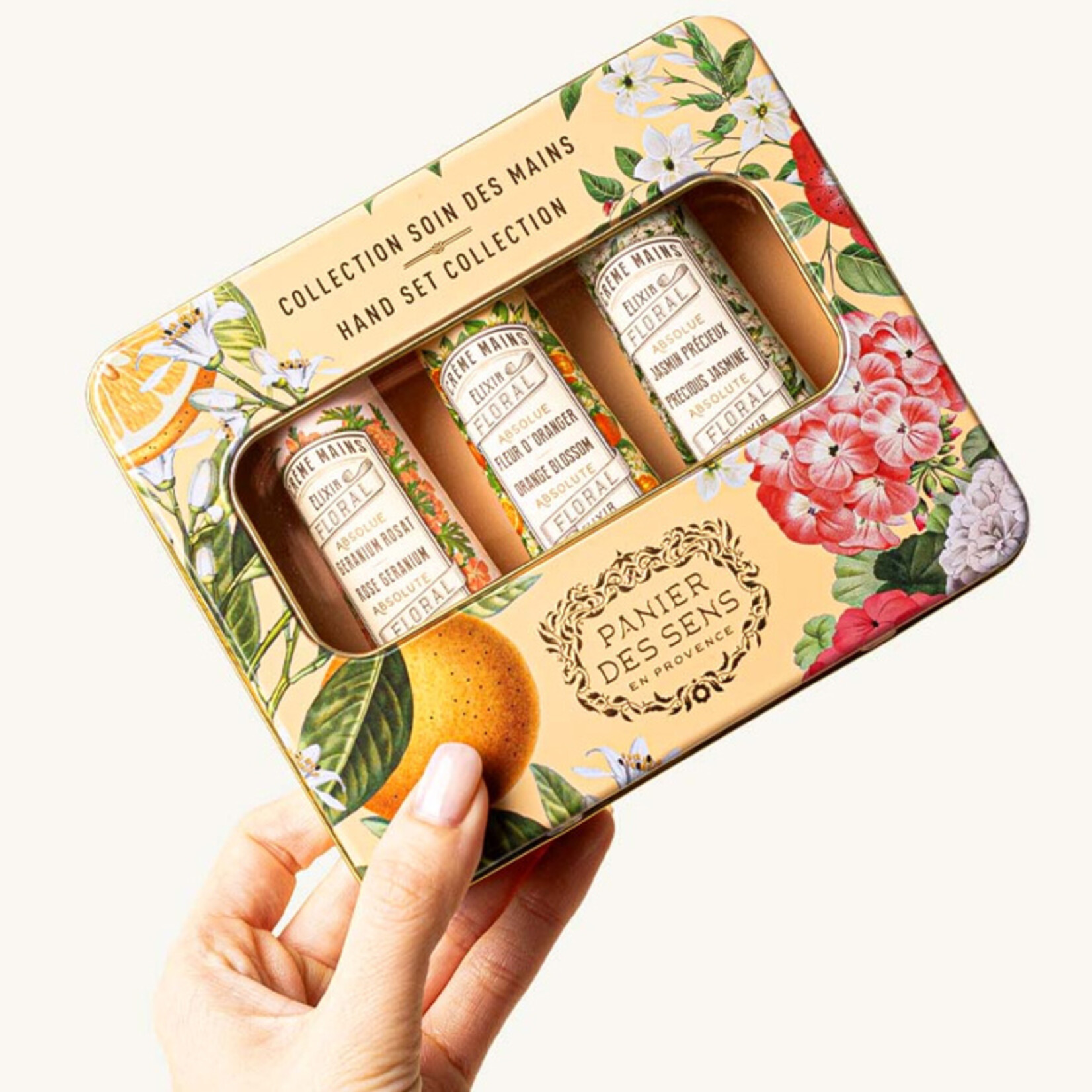 Panier des Sens Panier des Sens Handcreme Set Trio - Rose Geranium, Precious Jasmine, Orange Blossom