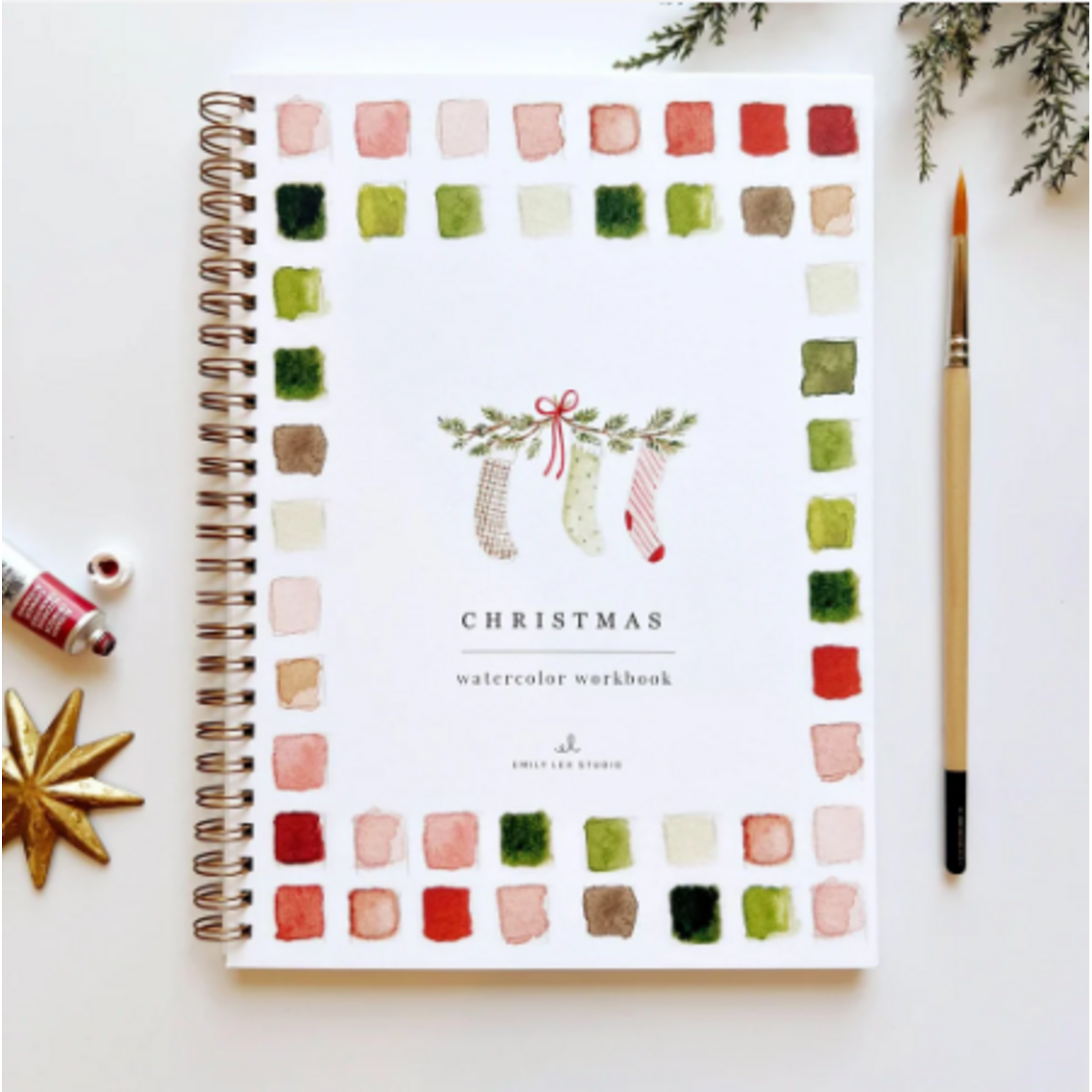 emily lex studio Emily Lex Studio - Watercolor Workbook - Christmas