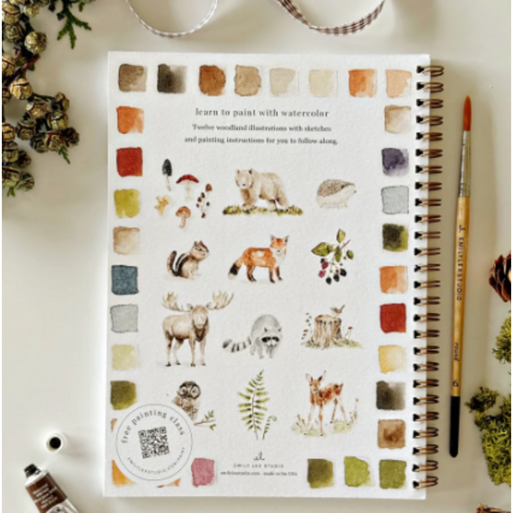 emily lex studio Emily Lex Studio - Watercolor Workbook - Woodland