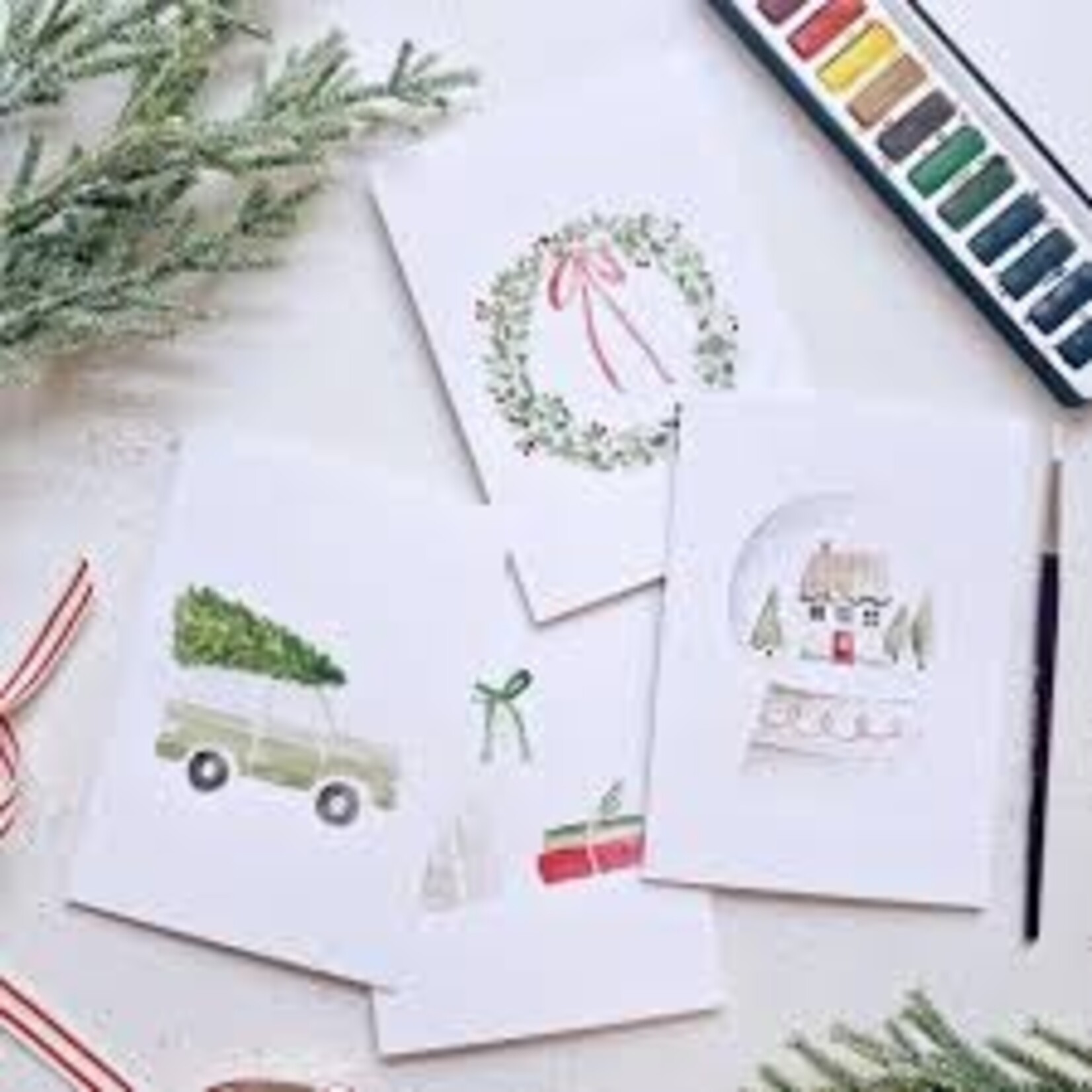 emily lex studio Emily Lex Studio - Paintable Notecards - Christmas Cheer