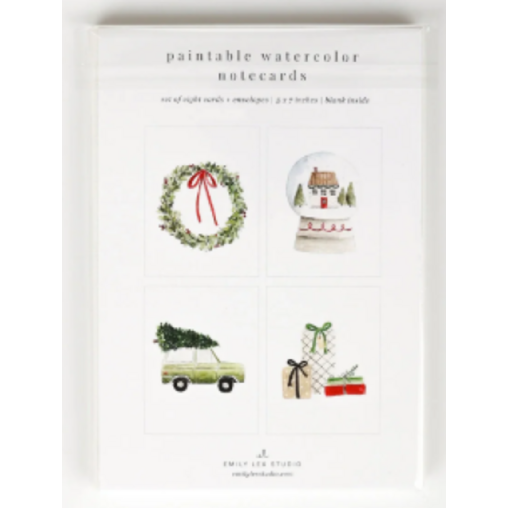 emily lex studio Emily Lex Studio - Paintable Notecards - Christmas Cheer