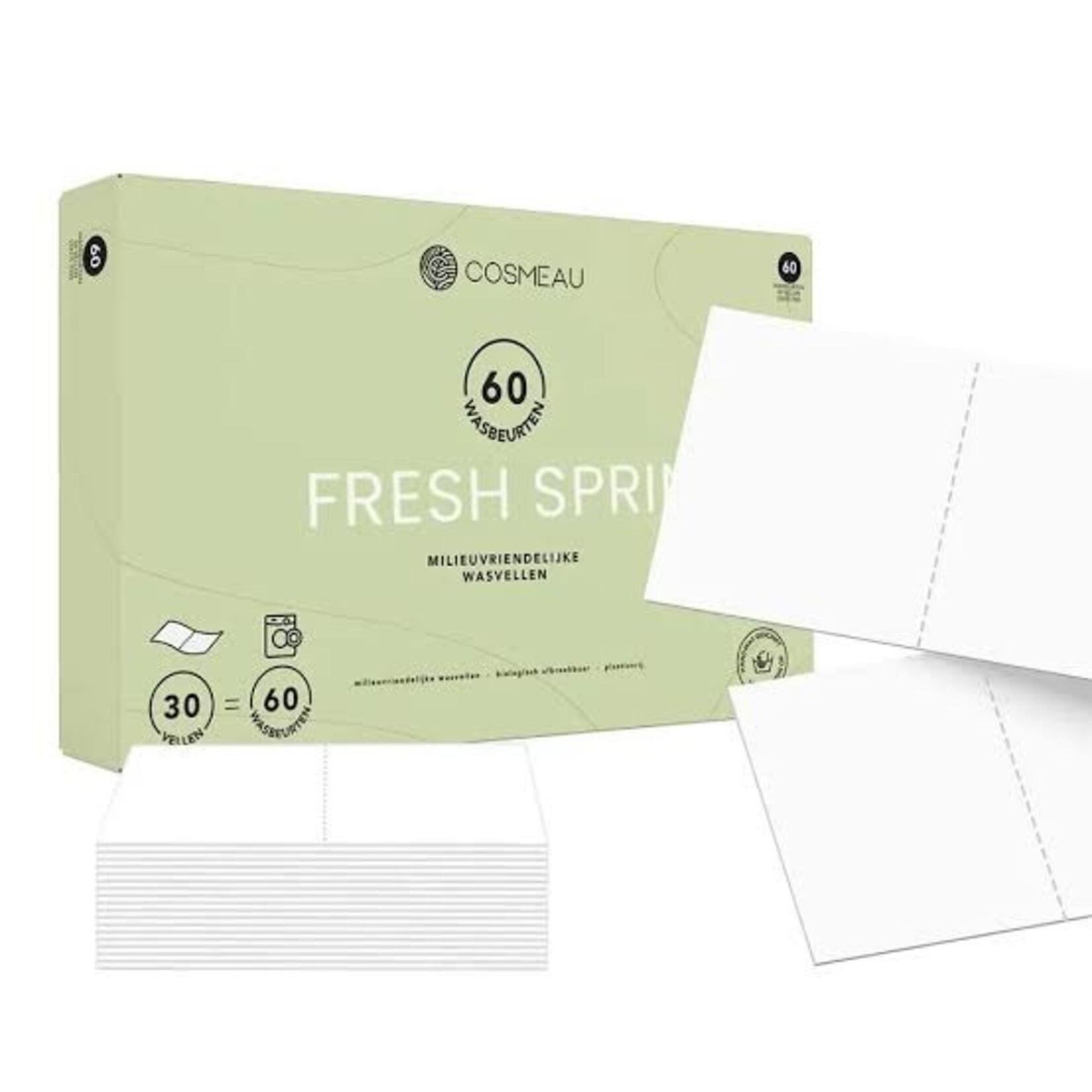 Cosmeau Cosmeau- Laundry Detergent Sheets 60 Washes - Spring