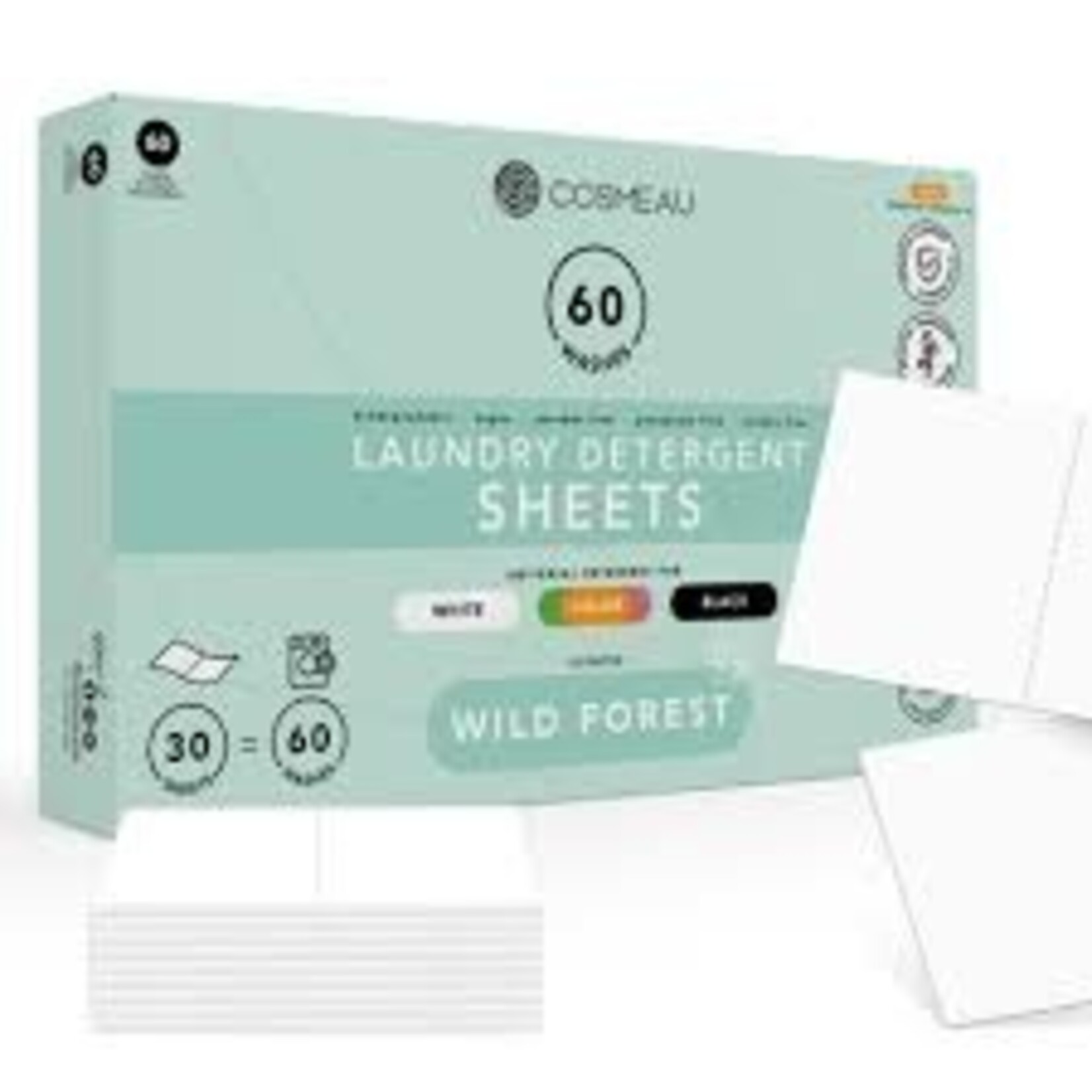 Cosmeau Cosmeau - Laundry Detergent Sheets 60 Washes - Wild Forest