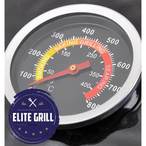 EliteGrill EliteGrill BBQ 45 cm / 18 Inch met Regenhoes - Limited Edition Deluxe - Zwart - Barbecue - Kamado