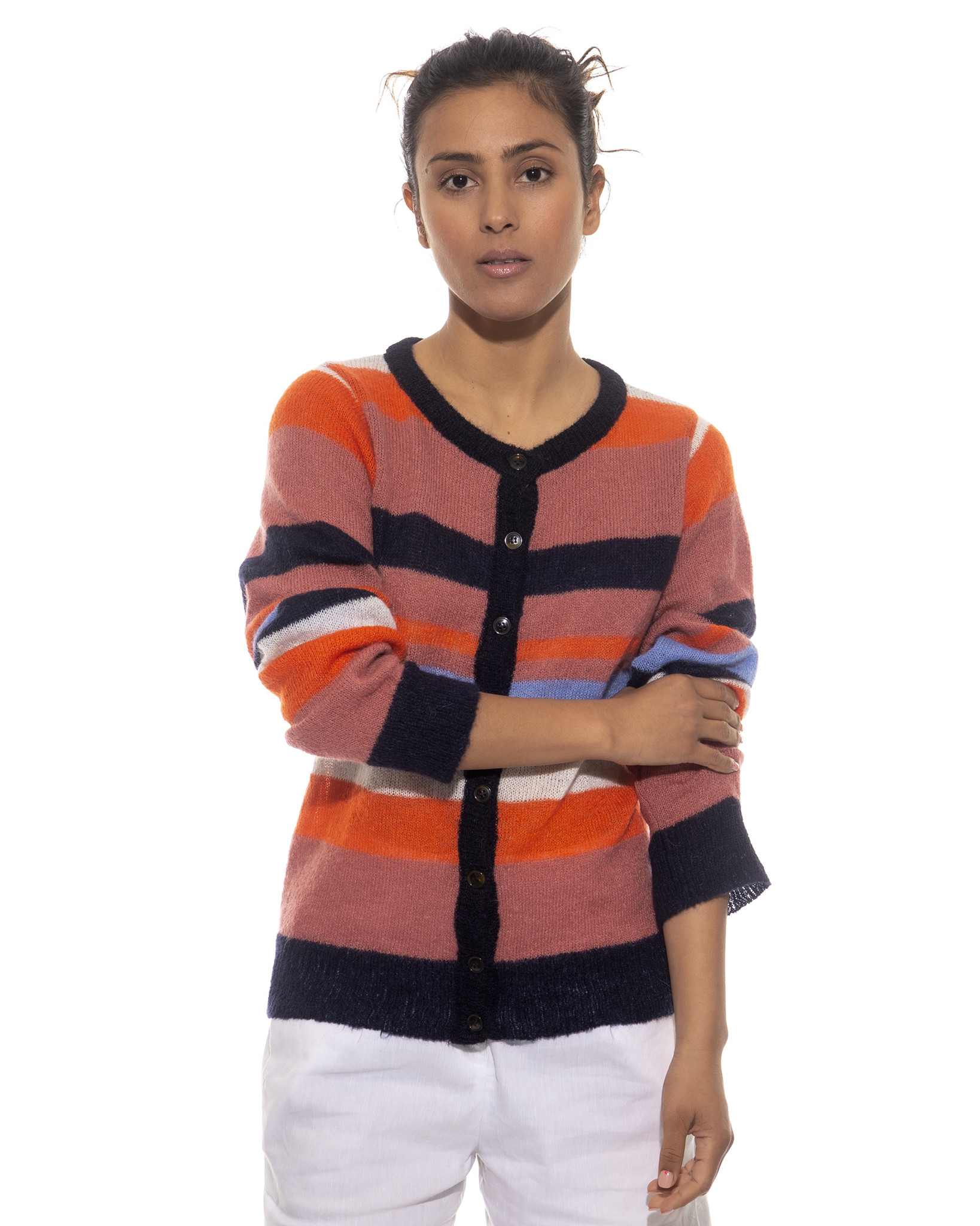 Cardigan Siren with stripe pattern