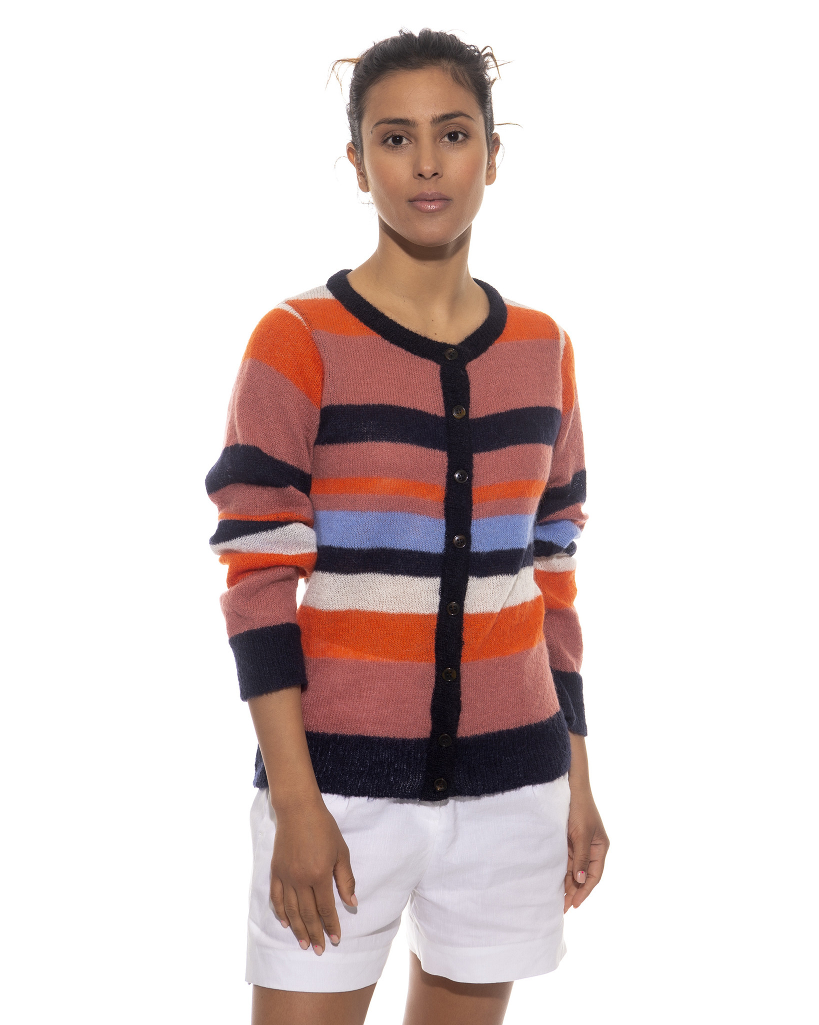 Cardigan Siren with stripe pattern