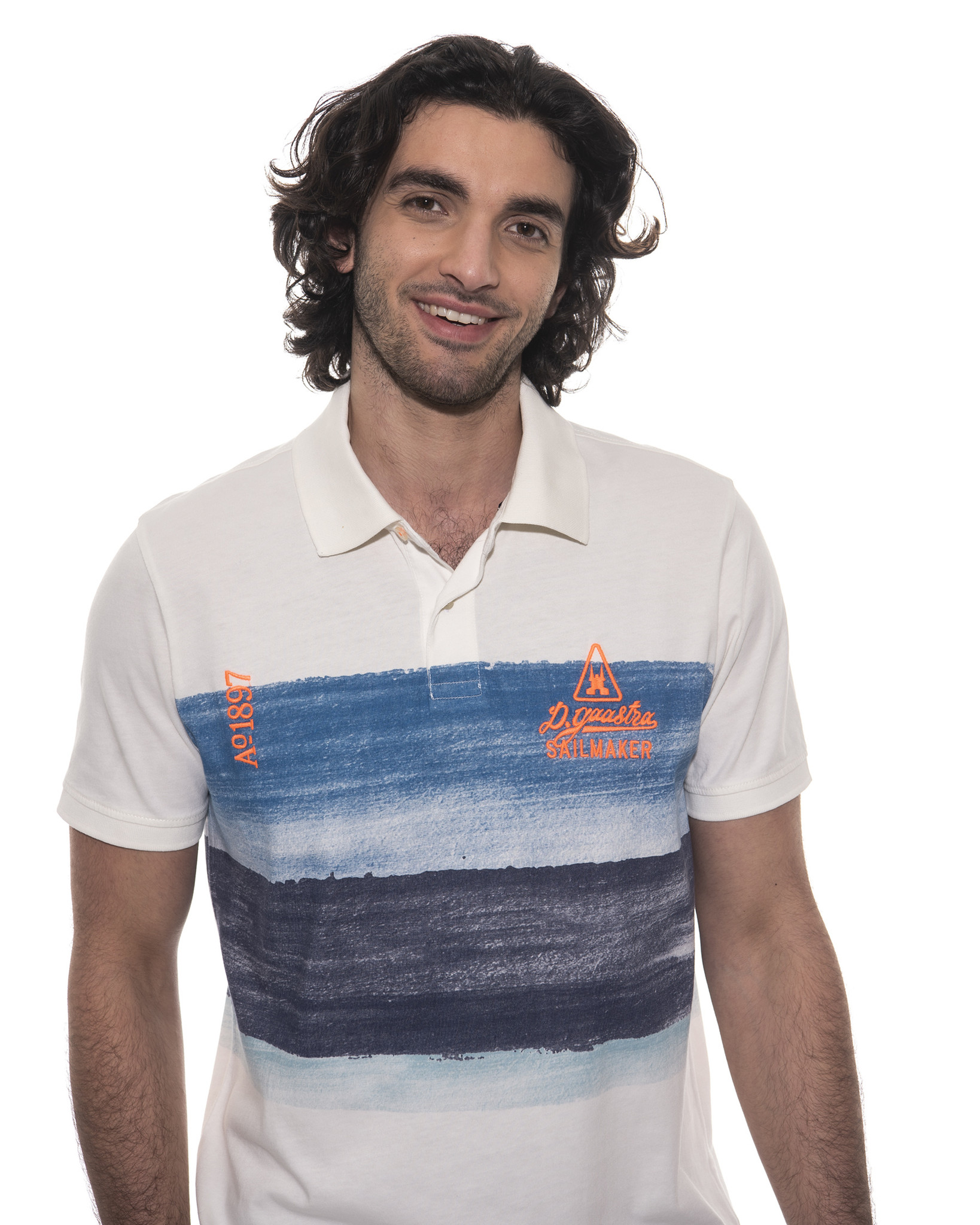 Polo Jolly met gestreepte print