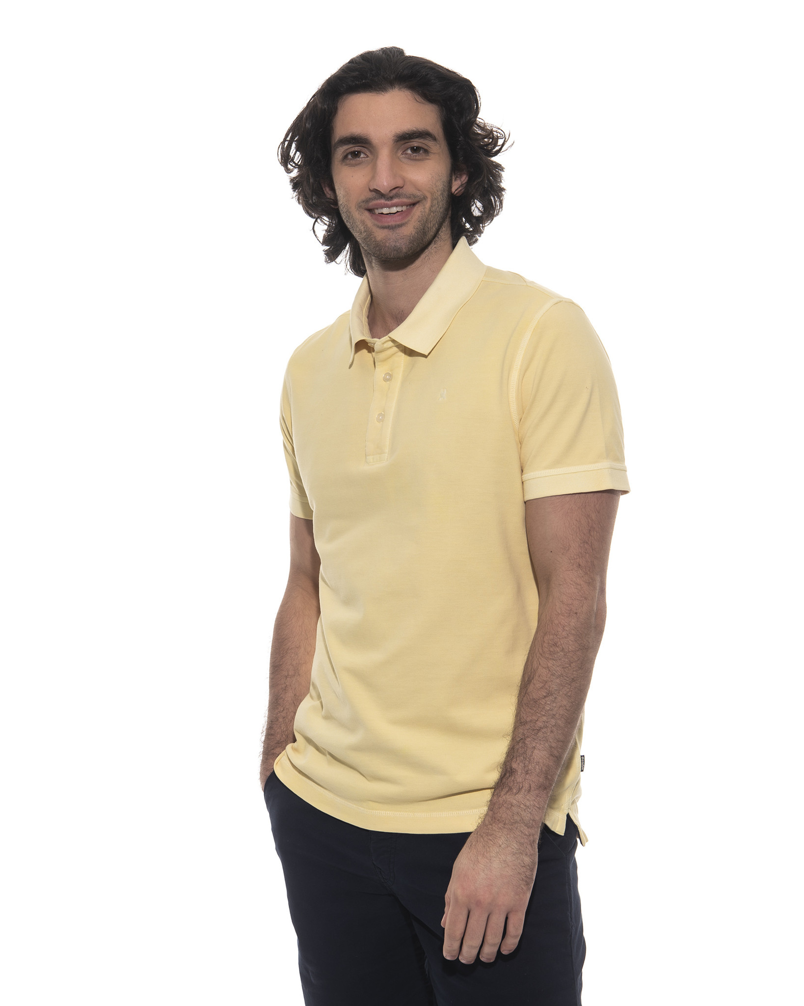 Polo Bright with garment dye
