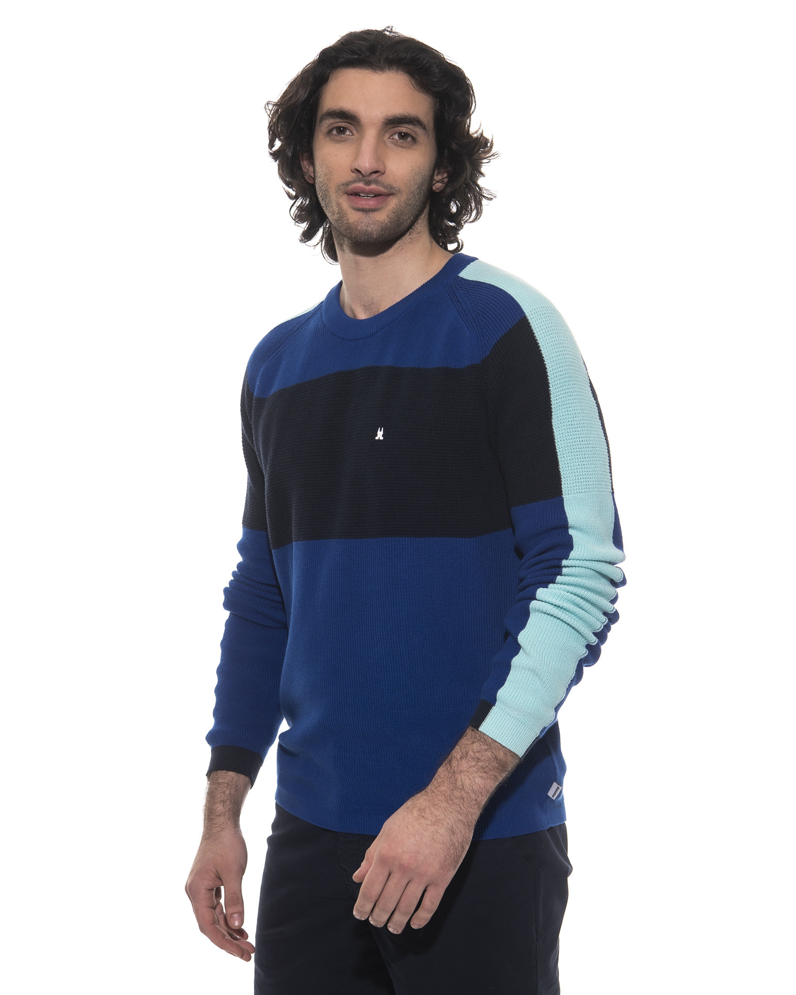 Colour-Blocking-Pullover Nickpoint