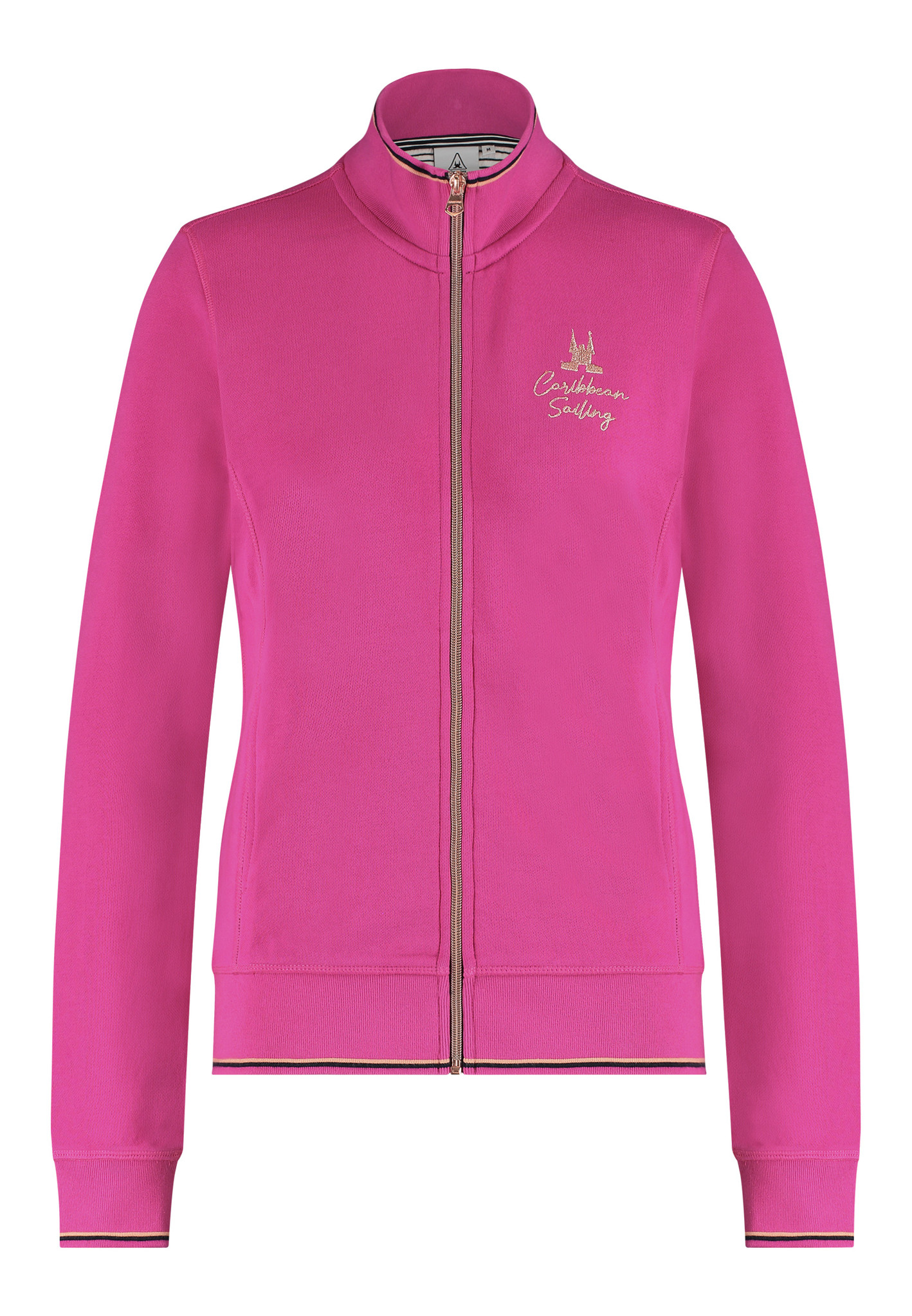 Cardigan Crest Zip with metallic details